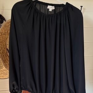 Loft black blouse.